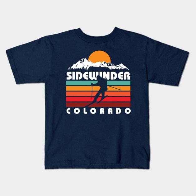 Ski Sidewinder Kids T-Shirt by MindsparkCreative